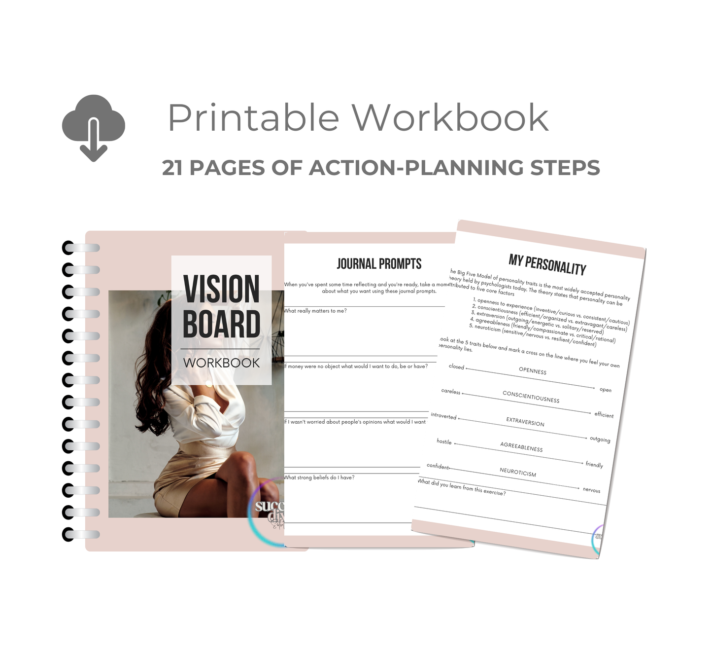 2025 Printable Vision Board Workbook